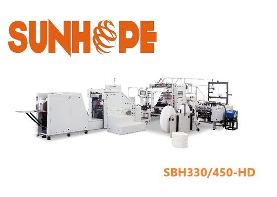 31.32kw High Speed Laminated Carry Grocery Paper Bag Making Machine