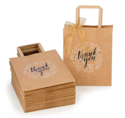 block bottom Flat Handle Gift Bread Carry Bags Sunhope Paper Bag Machine